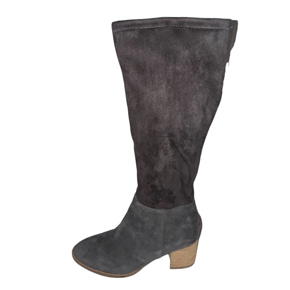 Blondo Nada Gray Suede Knee High Waterproof Boots - Picture 5 of 7